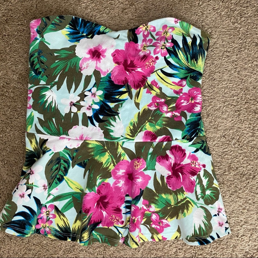 express sleeveless peplum top